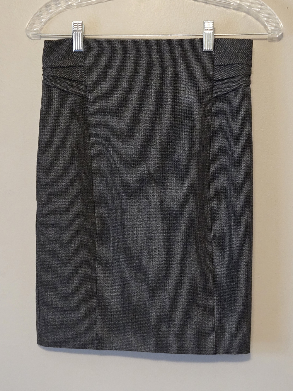 Express Black and White Tweed Skirt